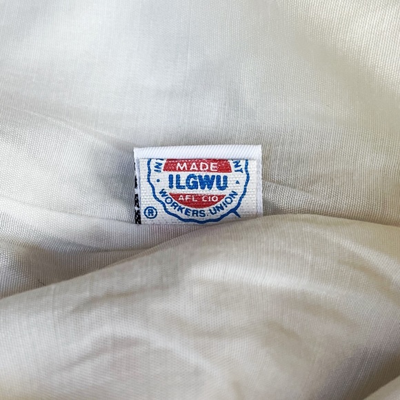 Vintage Adolfo for Saks Fifth Avenue Red/White Geometric Print Shift Dress, Med - Picture 10 of 11